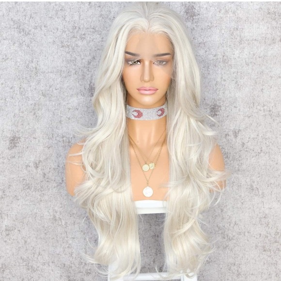 Long Wavy Blonde Lace Wig